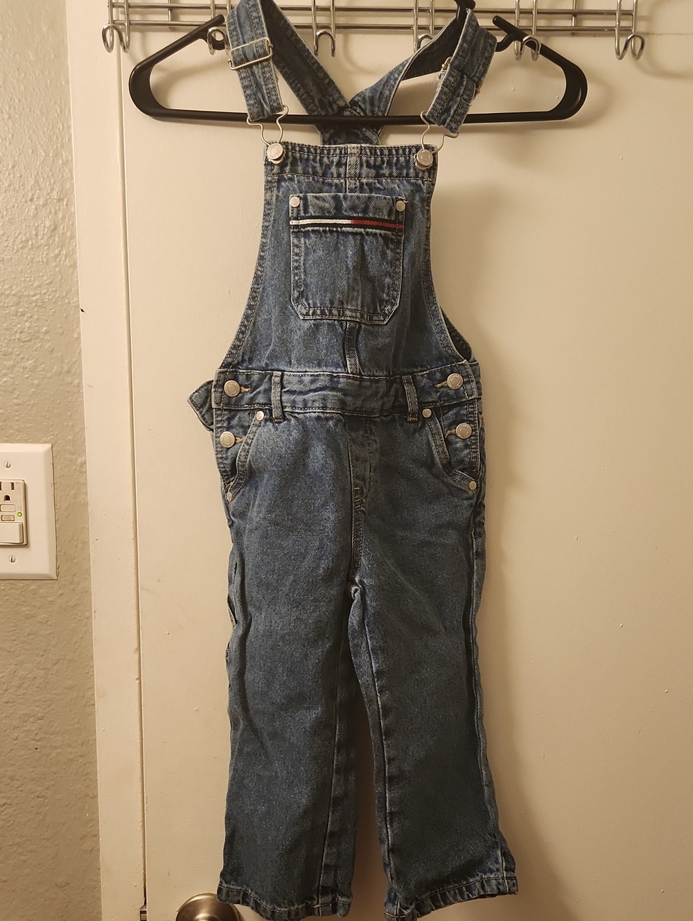 Tommy Hilfinger Kids Blue Denim Overalls 4T